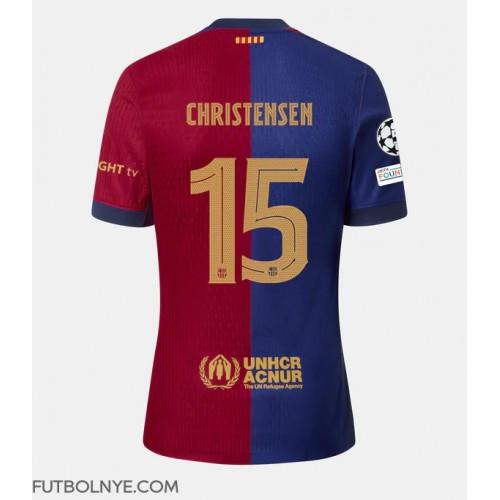 Camiseta Barcelona Andreas Christensen #15 Primera Equipación 2024-25 manga corta